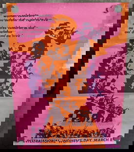 Vintage & Original 1970s International Women's Day 16.75"x21.75" Feminist Art Poster - Women's: Vintage & Original 1970s International Women's Day 16.75"x21.75" Feminist Art Poster - Women's Rights Movement