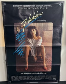 1983 Flashdance Original 27x41 Folded Theatrical Movie Poster - Jennifer Beals