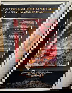 1984 Conan The Destroyer #840069 Original 27x41 Folded Theatrical Movie Poster - Arnold: 1984 Conan The Destroyer #840069 Original 27x41 Folded Theatrical Movie Poster - Arnold Schwarzenegger