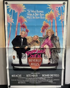 1986 Down And Out In Beverly Hills Original Single Sided Folded 27x40 Theatrical Movie Poster -