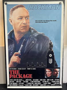 1989 The Package Original Single Sided 27x40 Theatrical Movie Poster - Gene Hackman, Joanna Cassidy,: 1989 The Package Original Single Sided 27x40 Theatrical Movie Poster - Gene Hackman, Joanna Cassidy, Tommy Lee Jones