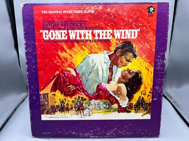 1967 Gone With The Wind Original Soundtrack Vinyl Album - 1E-10 ST