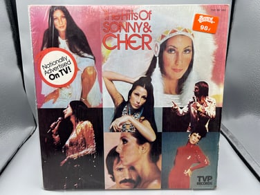 1977 Sonny & Cher The Hits of Sonny & Cher Vinyl Album - TVP-1021-KO
