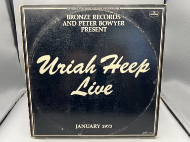 1973 Uriah Heep Live Vinyl Album - SRM-2-7503