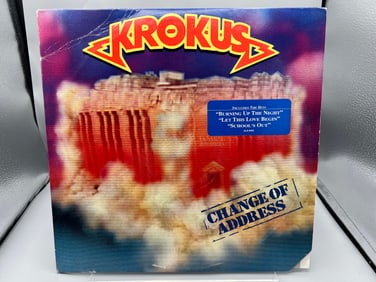 1986 Krokus Change of Address Vinyl Album - AL8-8402