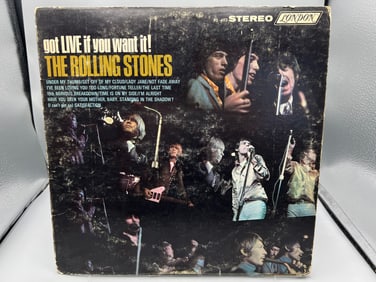 1966 The Rolling Stones Got Live If You Want It Vinyl Album - PS-493