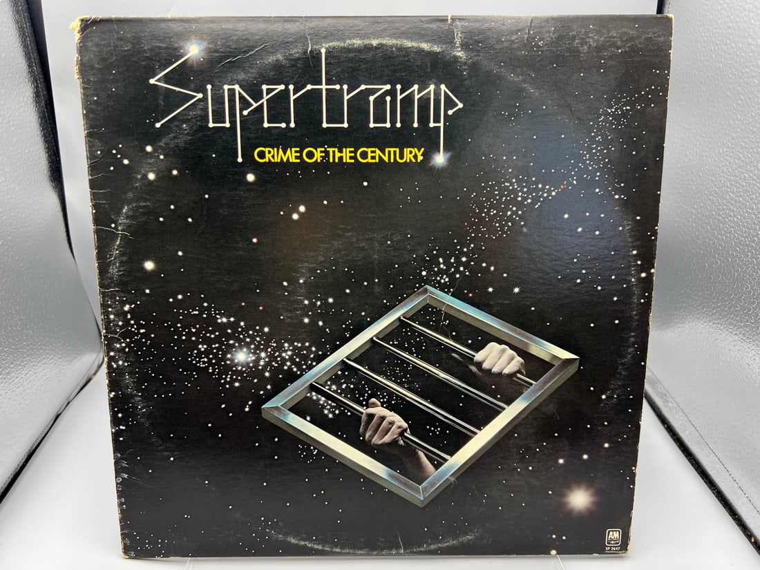 1974 Supertramp Crime of The Century Vinyl Album - SP-3647: 1974 Supertramp Crime of The Century Vinyl Album - SP-3647- Records have not been tested by the auction house for play quality. All items are sold as is.