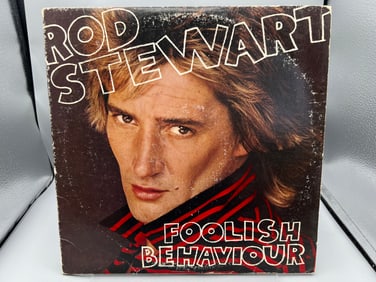 Unknown Release Date Rod Stewart Foolish Behaviour Repress Vinyl Album - HS 3485