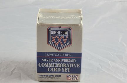 Factory Sealed Super Bowl XXV Commemorative Set