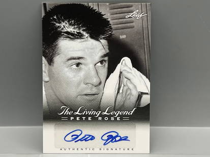 2012 Leaf The Living Legend Pete Rose Auto #AU-30: 2012 Leaf The Living Legend Pete Rose Auto #AU-30