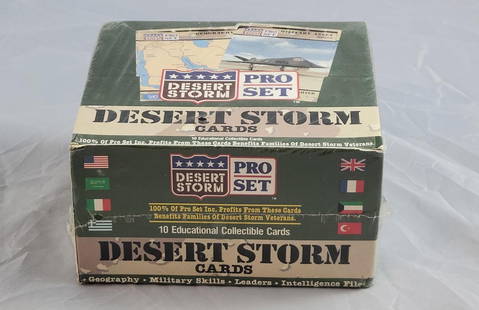 Pro Set Factory Sealed Desert Storm Wax Box: Pro Set Factory Sealed Desert Storm Wax Box