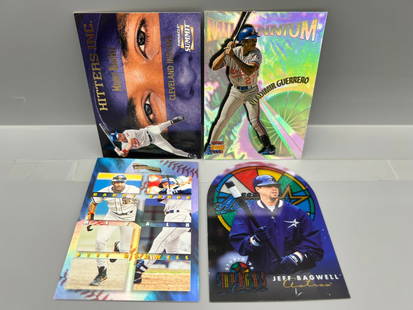 Lot of (4) Assorted 1990s Baseball Star Player Insert Cards - Varying Conditions: Lot of (4) Assorted 1990s Baseball Star Player Insert Cards - Varying Conditions