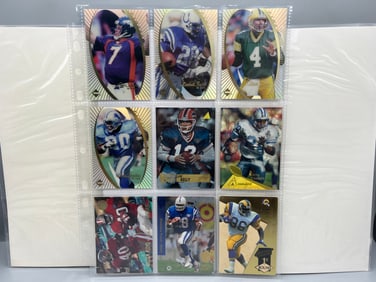 Lot of (9) Assorted Football Star Player Cards W/ RCs