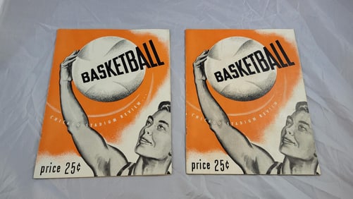 Pair of Vintage Chicago Stadium Basketball Programs/Magazines