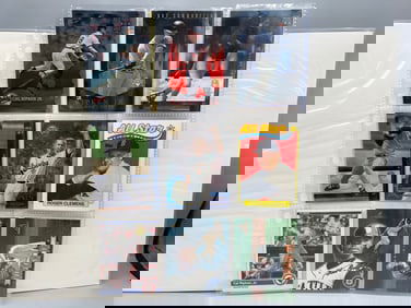 Lot of (9) Assorted Baseball Star Player Cards