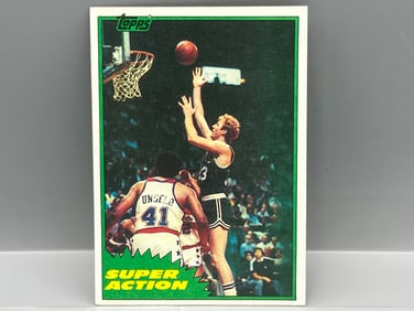 1981 Topps Larry Bird Super Action 2nd Year #101