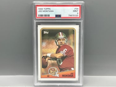 1988 Topps Joe Montana #38 PSA Mint 9