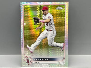 2022 Topps Chrome Mike Trout Prism Refractor #200