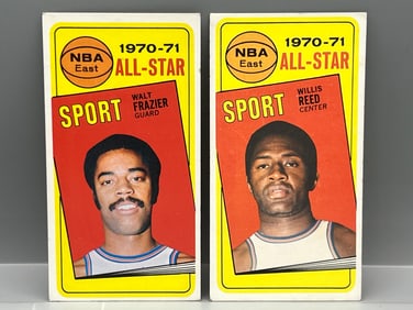 1970-71 Topps Walt Frazier All Star #106 & Willis Reed All Star #110