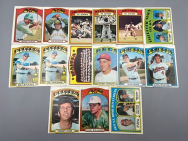 Lot of (15) 1972 Topps Baseball Cards W/ Many Stars - Varying Conditions