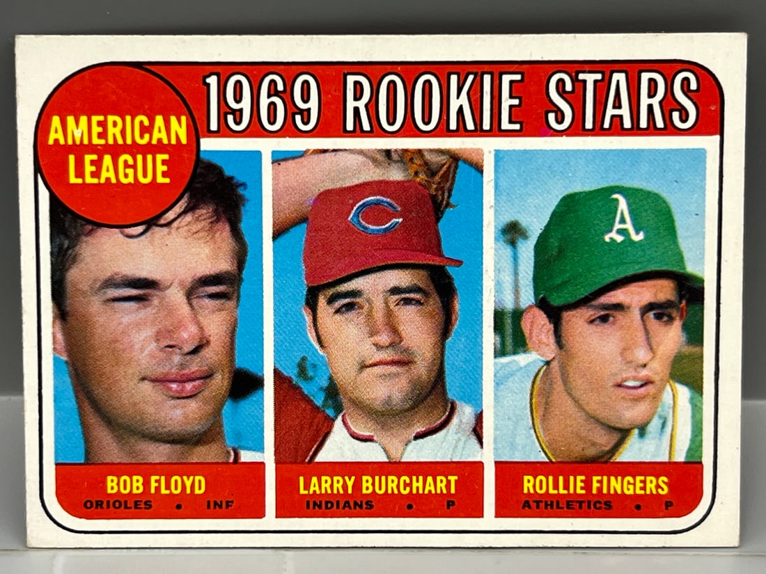 1969 Topps Rollie Fingers RC #597: 1969 Topps Rollie Fingers RC #597