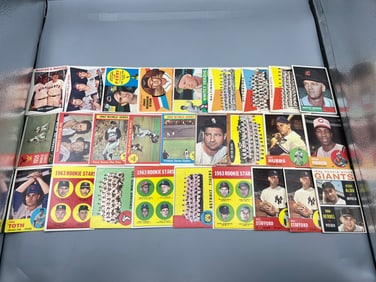 Lot of (27) 1960-64 Topps Baseball Cards W/ Many Stars - Varying Conditions