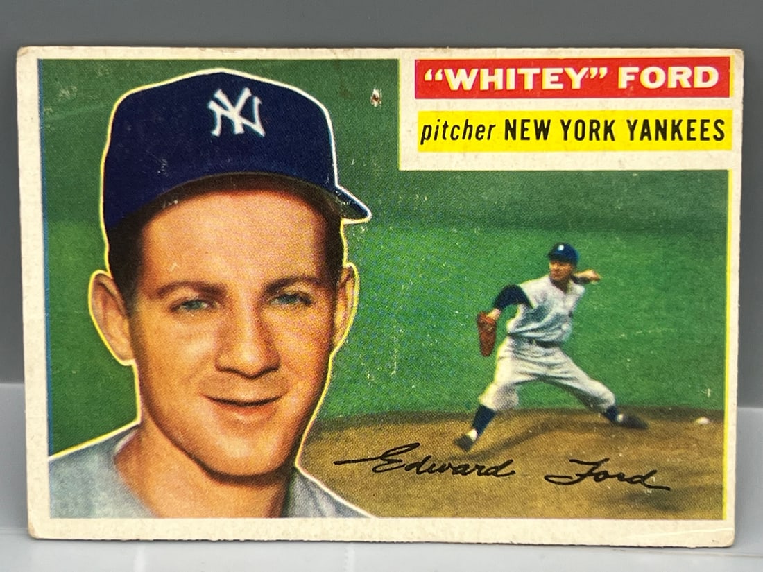 1956 Topps Whitey Ford #240: 1956 Topps Whitey Ford #240