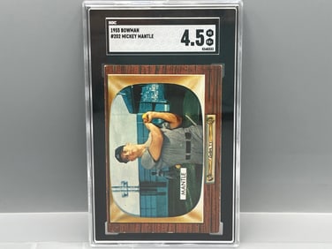 1955 Bowman Mickey Mantle #202 SGC VG-EX+ 4.5