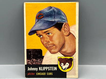 1953 Topps Johnny Klippstein #46: 1953 Topps Johnny Klippstein #46