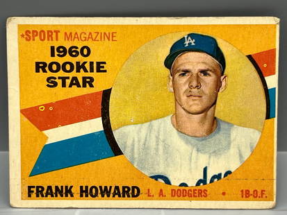 1960 Topps Frank Howard RC #132: 1960 Topps Frank Howard RC #132