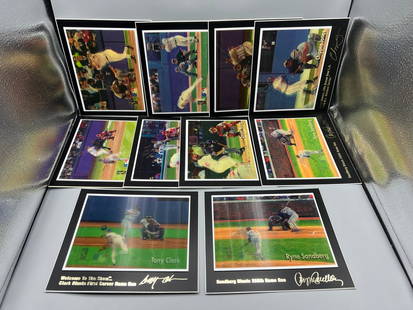 Lot of (10) 1998 Premier Instant Replay Baseball Oversized Cards - All #/5000 - Varying Conditions: Lot of (10) 1998 Premier Instant Replay Baseball Oversized Cards - All #/5000 - Varying Conditions