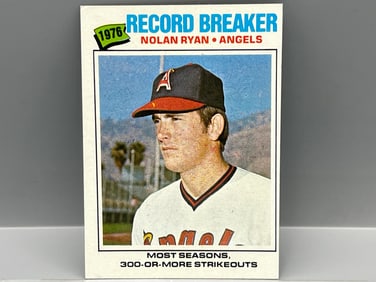 1977 Topps Nolan Ryan Record Breaker #234