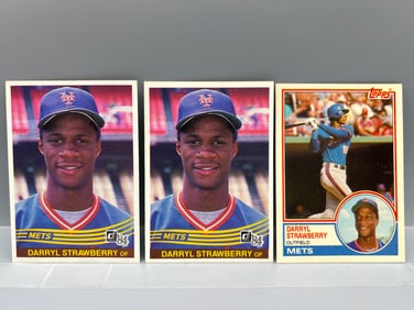 (Lot Of 3) Darryl Strawberry: 1983T Traded & 1984 Donruss Rookies