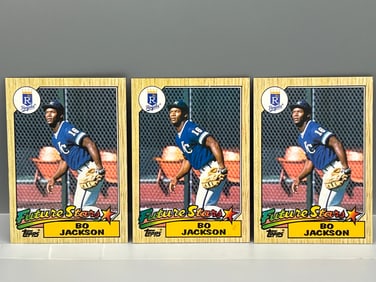 (Lot Of 3) 1987 Topps #170 Bo Jackson Rookies
