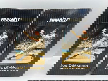Lot of (2) 1993 Pinnacle Joe DiMaggio Baseball Complete 30 Card Tin Sets