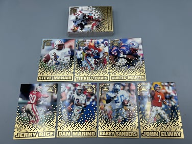 1995 Pacific Collection Rookies & Stars Complete Set W/ Steve McNair RC, Terrell Davis RC, & Curtin