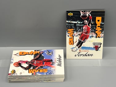 1997 Upper Deck Slam Dunk Basketball Complete Set W/ Michael Jordan