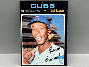 1971 Topps #525 Ernie Banks (HOF) - Cubs