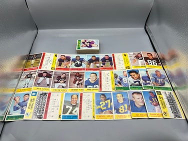 (Lot Of 70) - 1964 Philadelphia Football Singles - Varying Condition