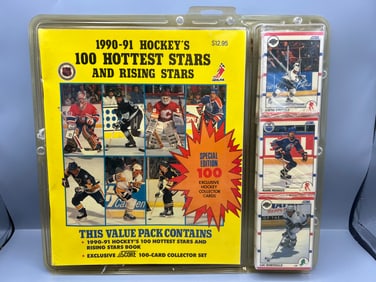 1990-91 Score Hockey's 100 Hottest Stars And Rising Stars Sealed Special Edition Booklet Set