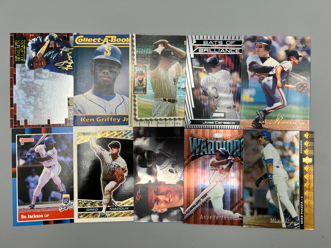 Lot of (10) Assorted Baseball Star Player Cards (1 of 2)