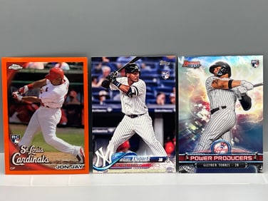 Lot of (3) Assorted Baseball Rookie Cards
