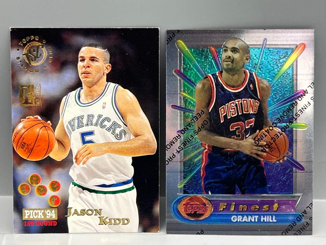 1994-95 Topps Stadium Club Jason Kidd 1st Day Issue SP RC #190 & 1994-95 Topps Finest Grant Hill RC (1 of 2)