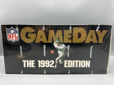 1992 NFL GameDay Football Factory Sealed Wax Box