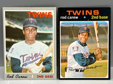 (Lot Of 2) Rod Carew (HOF) - 1970 Topps #290 & 1971 Topps #210