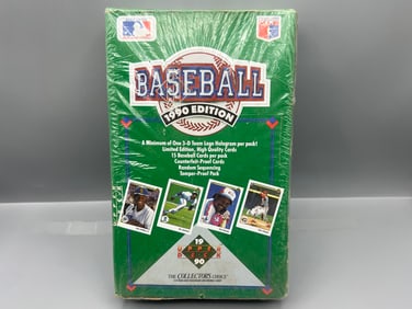 1990 Upper Deck Baseball Factory Sealed Wax Box