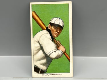 1909-11 T206 Clyde Milan - Piedmont - Measures Short
