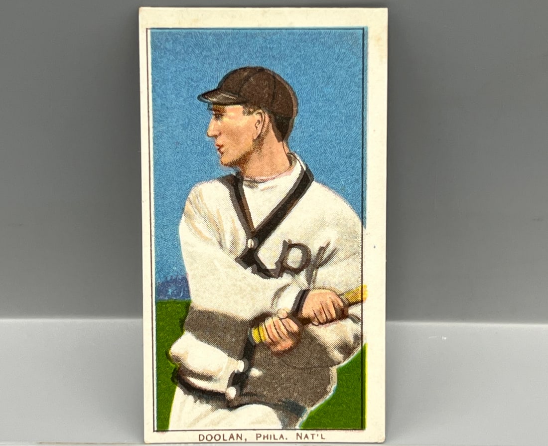1909-11 T206 Mickey Doolan - Batting - Sweet Caporal - Measures Short: 1909-11 T206 Mickey Doolan - Batting - Sweet Caporal - Measures Short