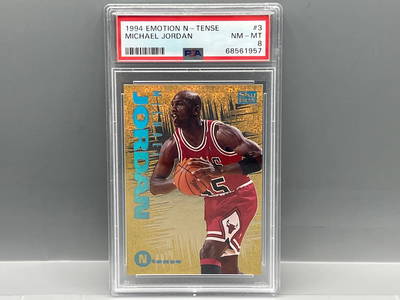 1994 Skybox Emotion N-Tense Michael Jordan #3 PSA NM-MT 8