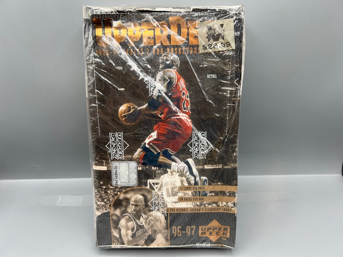 1996-97 Upper Deck Series 2 Basketball Wax Box W/ Partial Seal Tearing - Unchecked For Completeness (1 of 3)